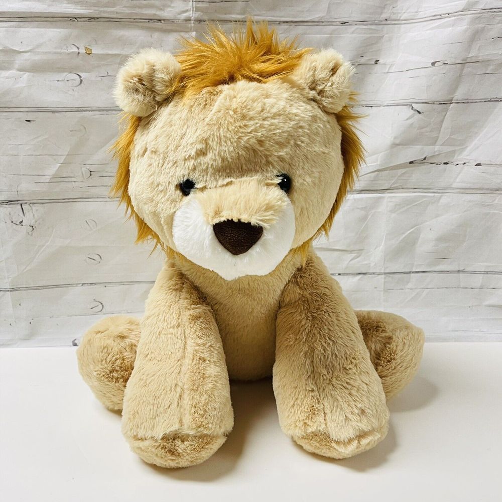Animal Adventure LION Cub 12” Plush Stuffed Animal Lovey Mane white face 2022